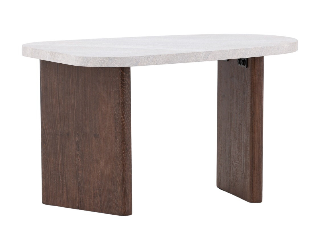 Mesa de centro Dallas 4214 (Gris claro + Marrón)