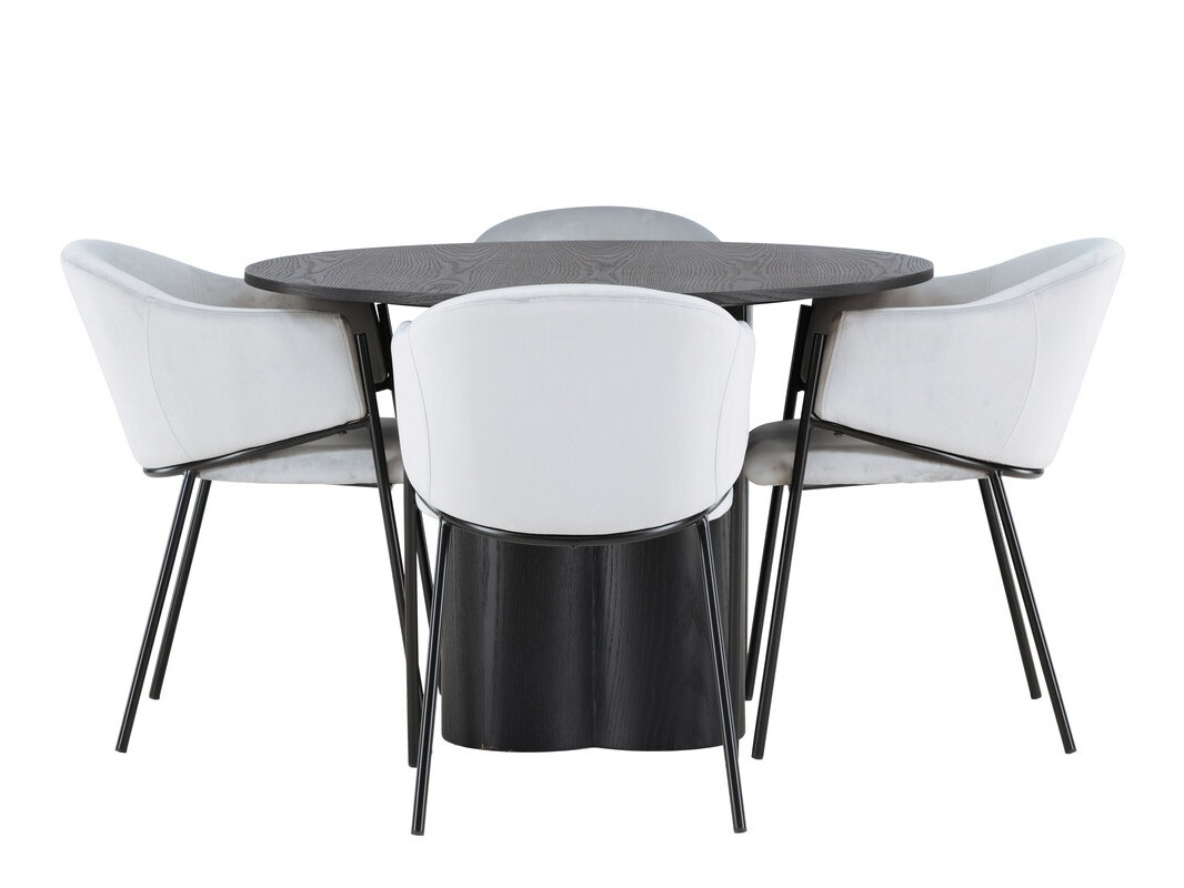 Conjunto de comedor Dallas 4440 (Negro)