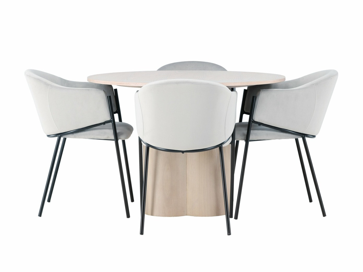 Conjunto de mesas y sillas para comedor Dallas 4440 (Luminoso madera)