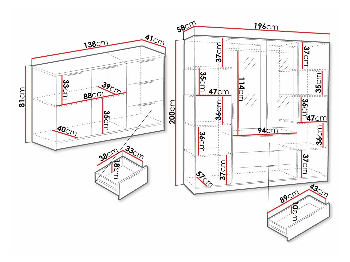 Juego de muebles Ophdome 111