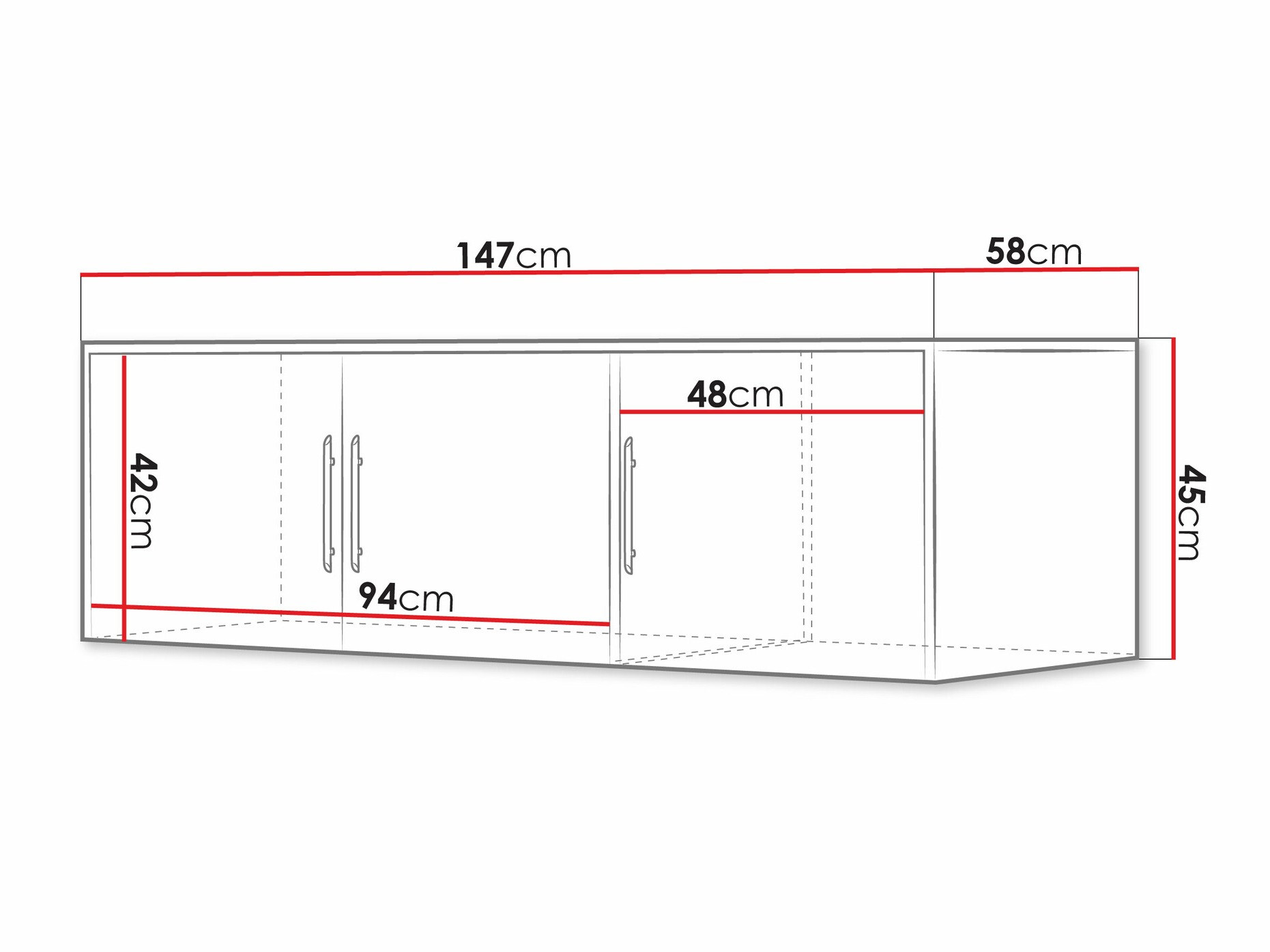 Armario Dortivu 153 (Blanco)