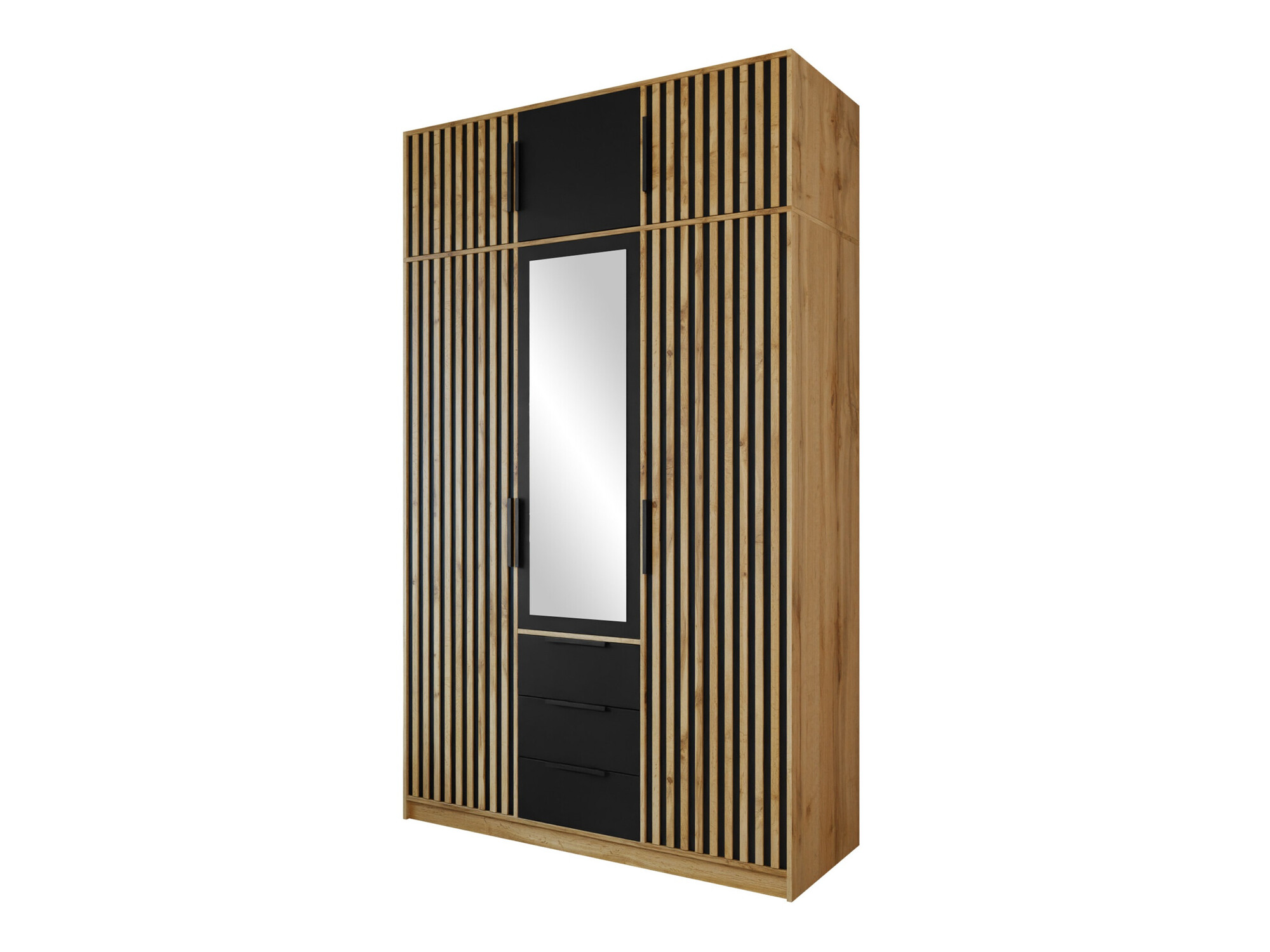 Armario Collis I (Roble wotan + Negro)