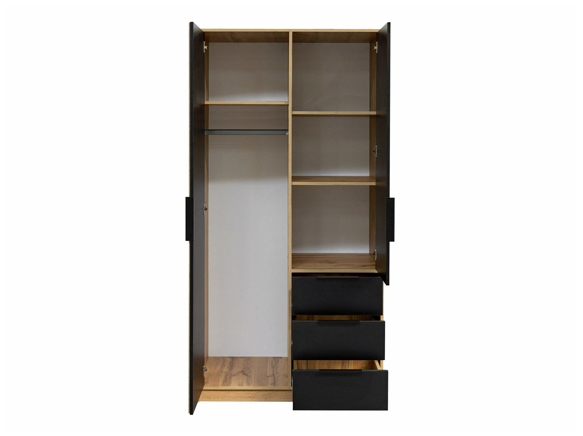 Armario Enolevo 104 (Blanco + Roble wotan)