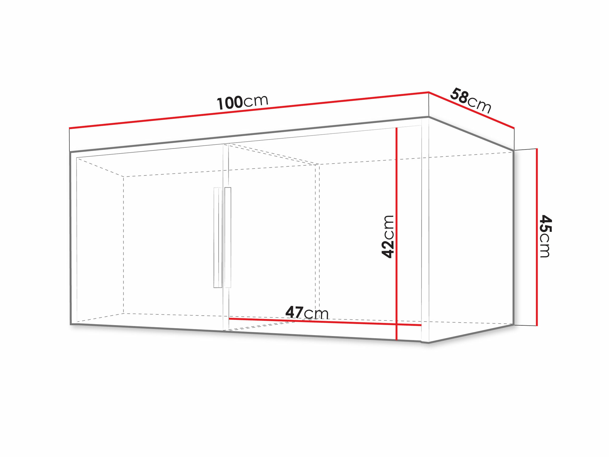 Armario Enolevo 104 (Roble wotan + Negro)