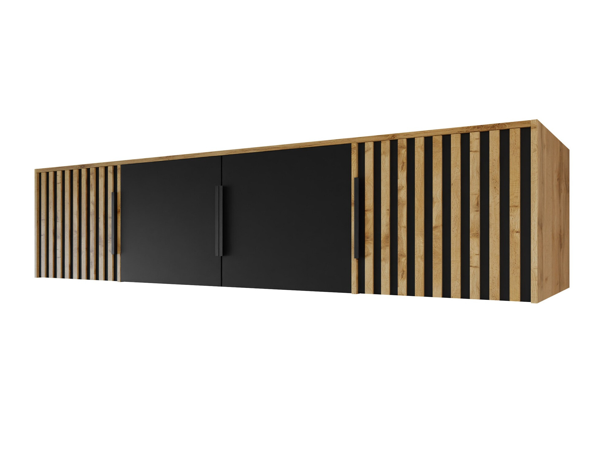 Aparador Collis II (Roble wotan + Negro)