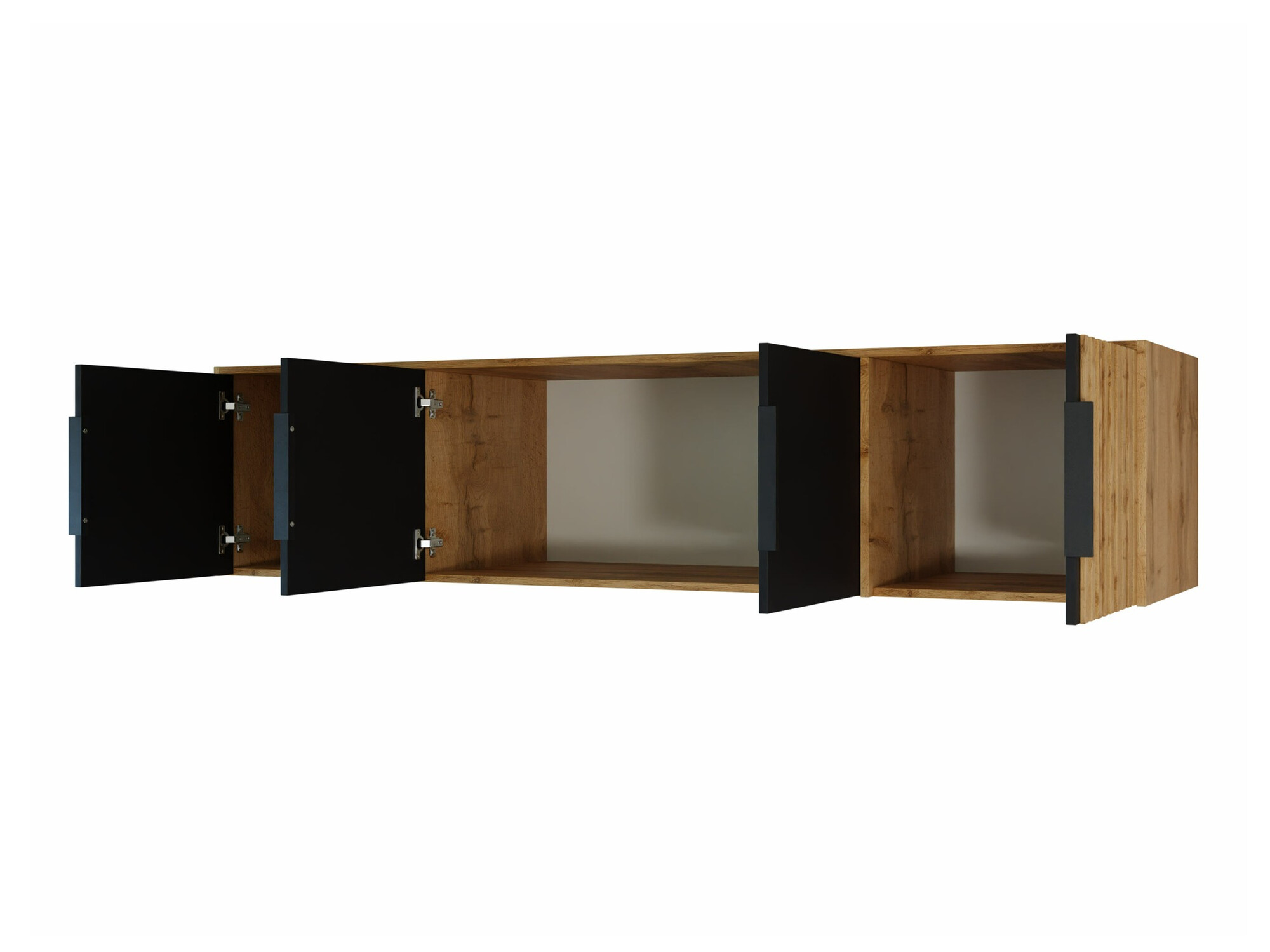 Aparador Collis II (Roble wotan + Negro)