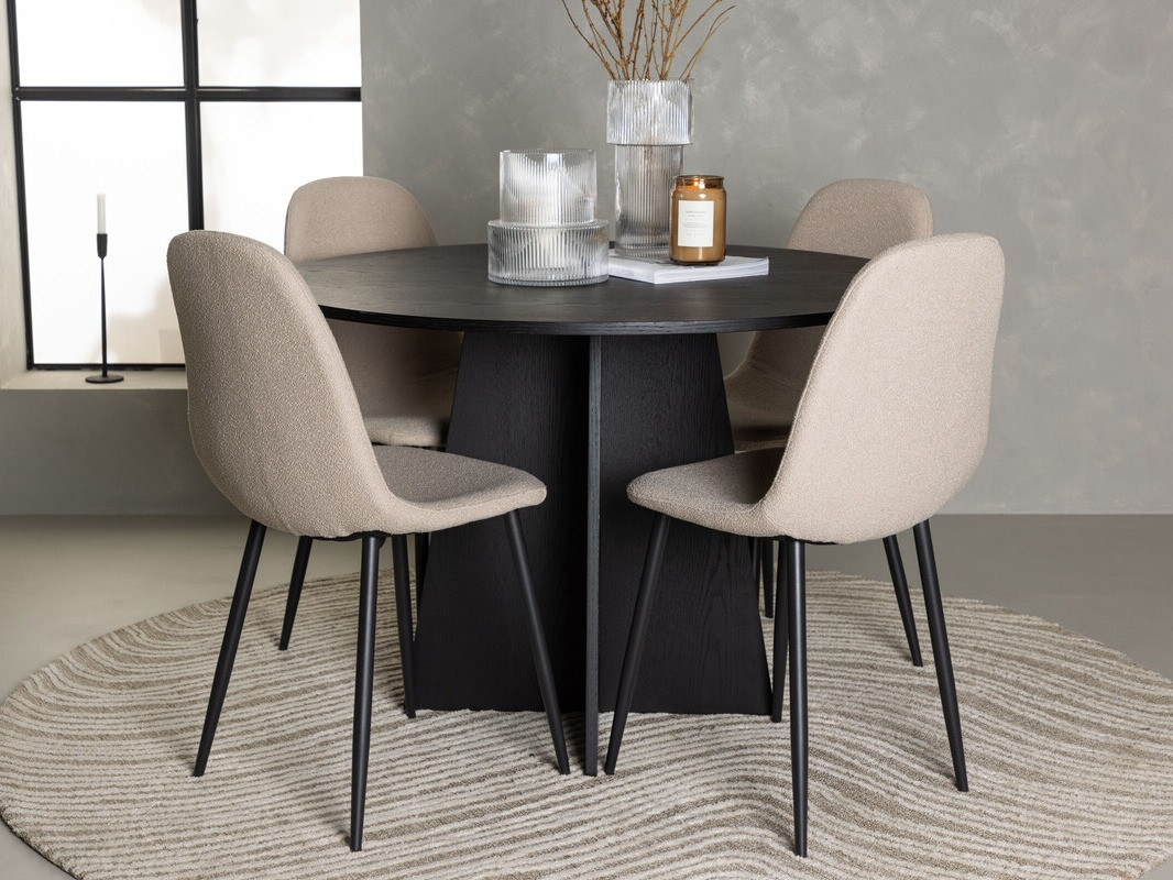 Conjunto de mesas y sillas para comedor Dallas 4454 (Beige)
