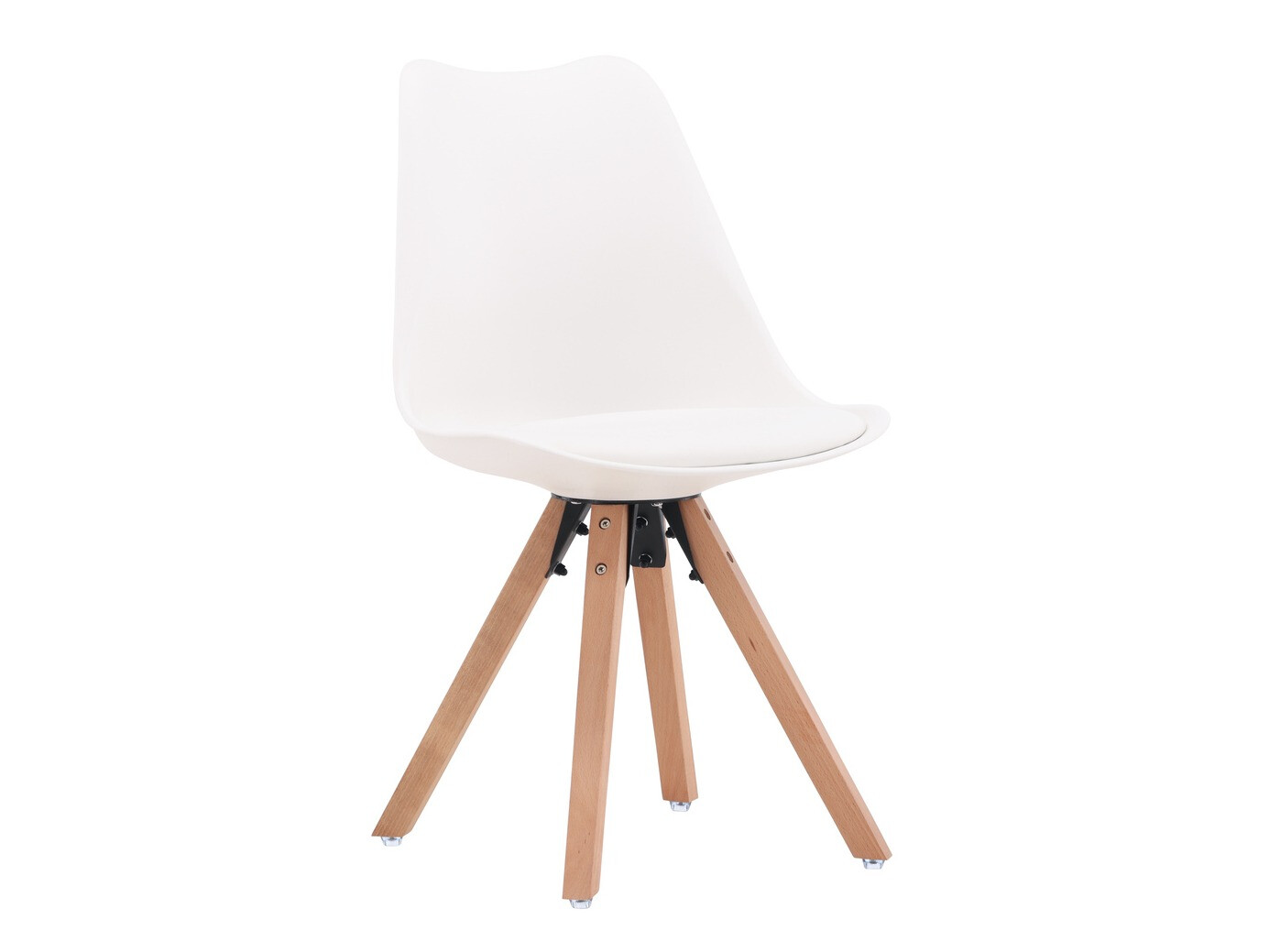 Conjunto de mesas y sillas para comedor Dallas 4467 (Blanco + Luminoso madera)