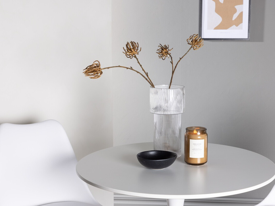 Conjunto de mesas y sillas para comedor Dallas 4467 (Blanco + Luminoso madera)