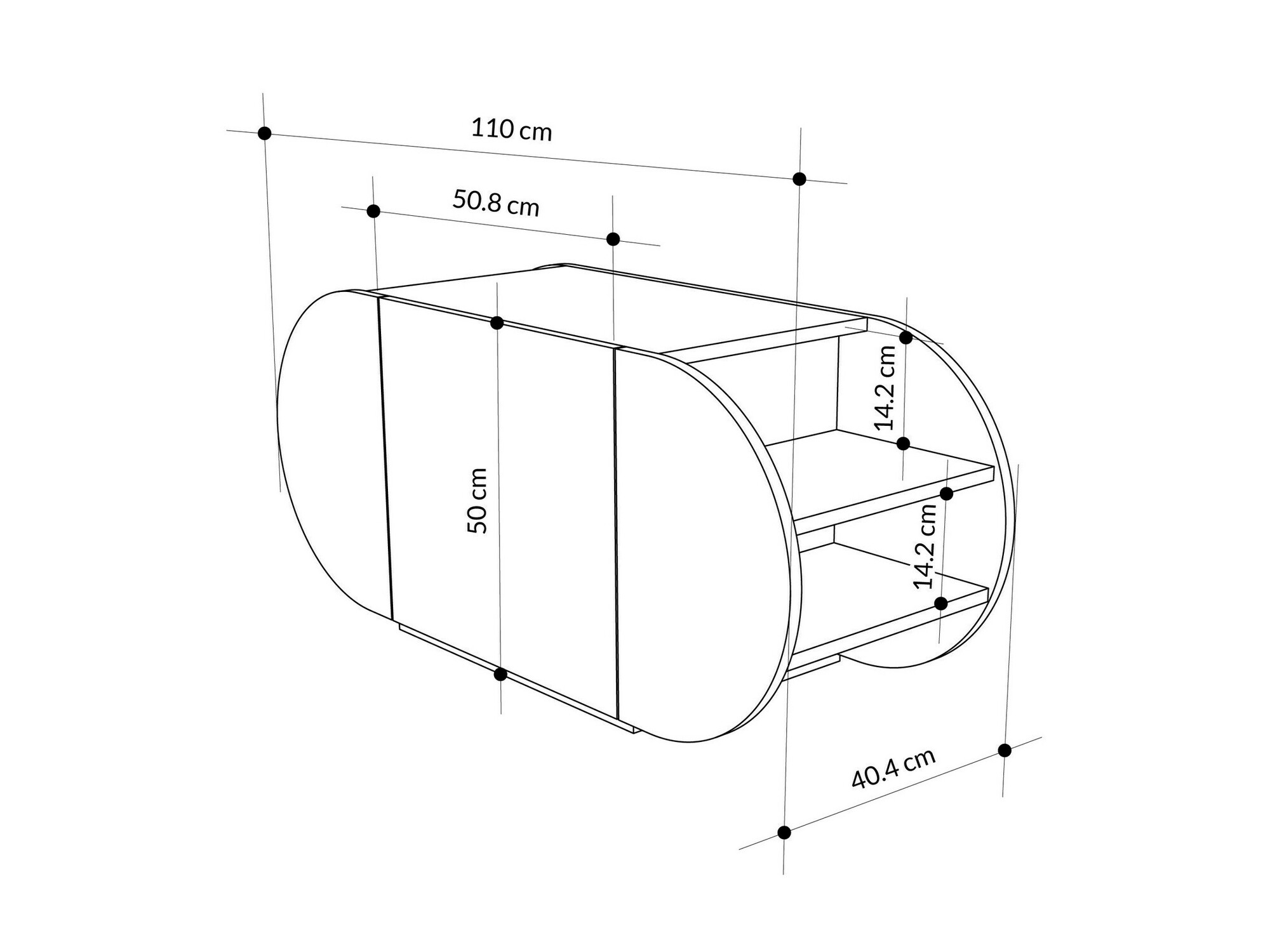 Zapatero Kailua 2145 (Madera oscura)