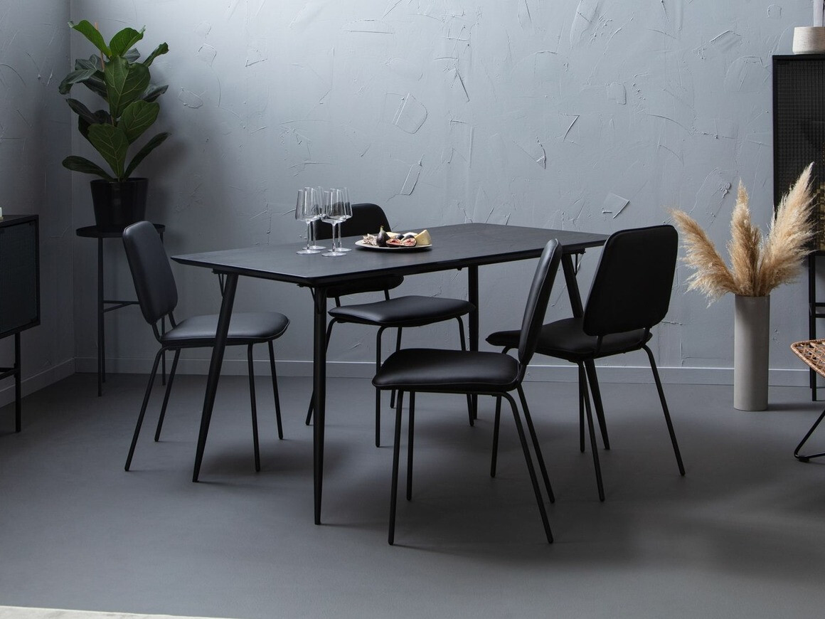 Conjunto de comedor Parkland 222 (Negro)