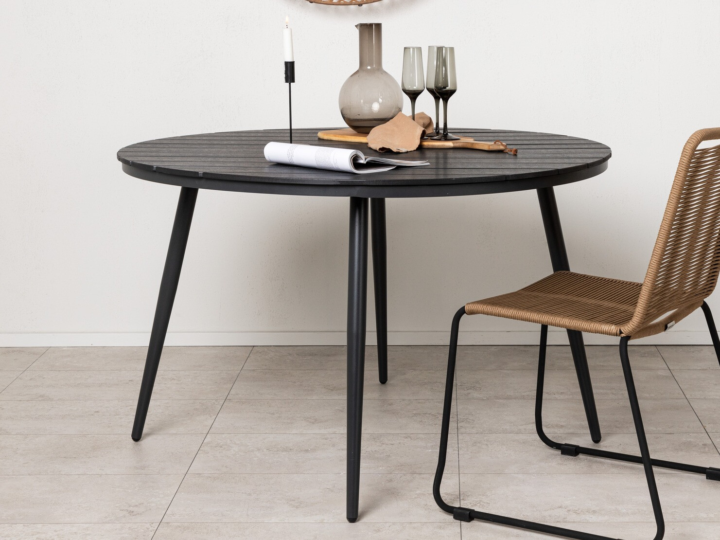 Mesa para exterior Dallas 2467 (Negro)