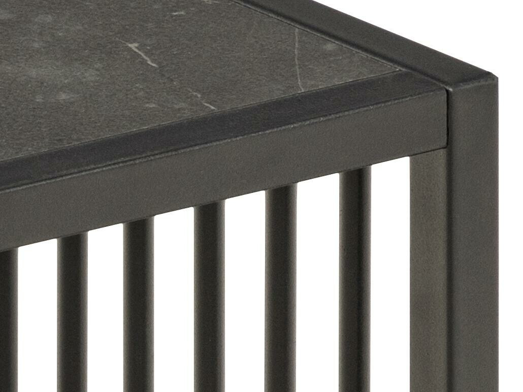 Mesa auxiliar Norsica 634 (Mármol negro + Negro)