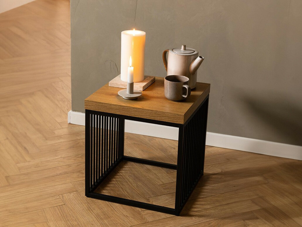 Mesa auxiliar Norsica Livevai 102 (Roble + Negro)
