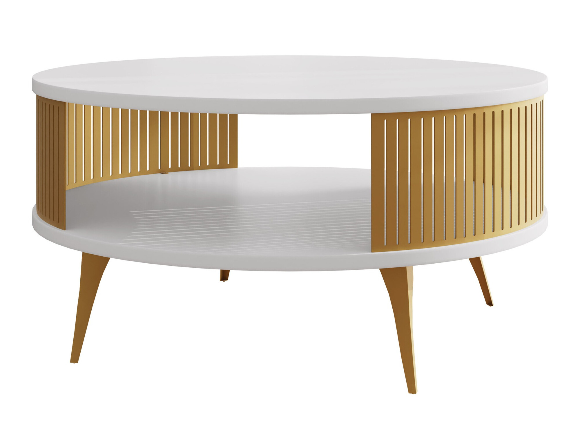 Mesa de centro Vitum I (Dorado + Blanco)
