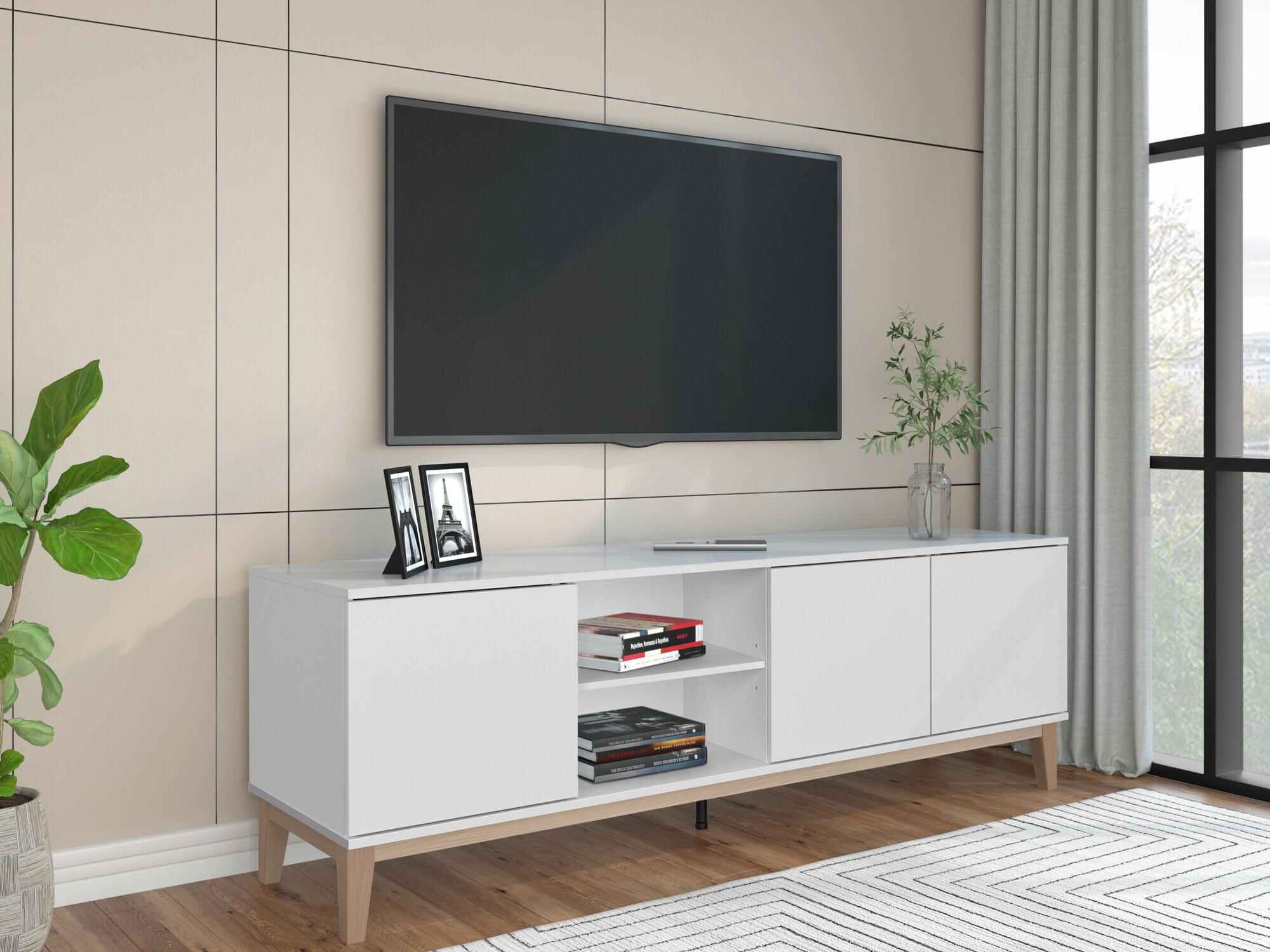 Mueble TV Felmelo 104 (Blanco)