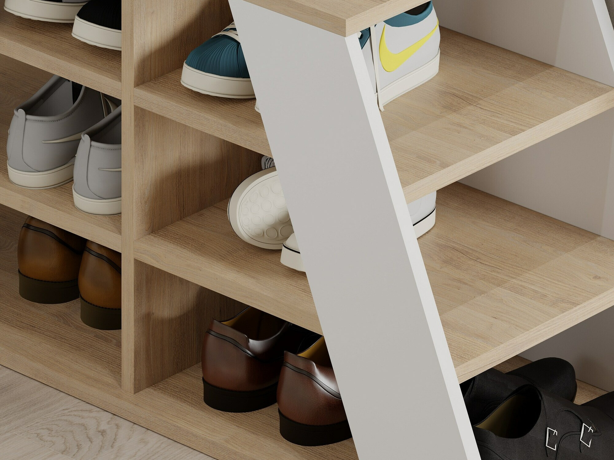 Zapatero Kailua 2157 (Blanco + Roble)