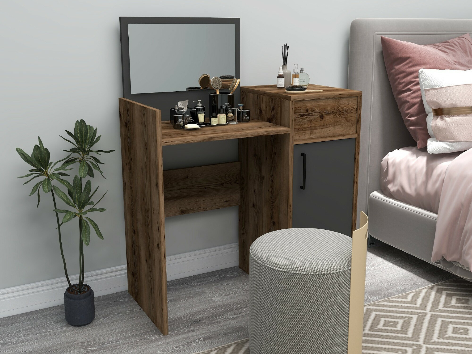 Tocador Kailua 2161 (Antracita + Nogal)