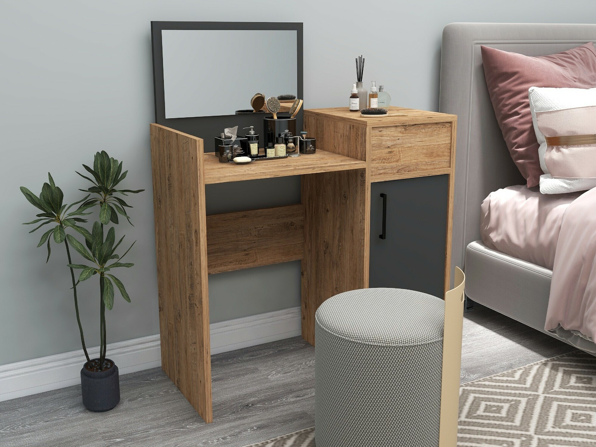 Tocador Kailua 2161 (Antracita + Pino)