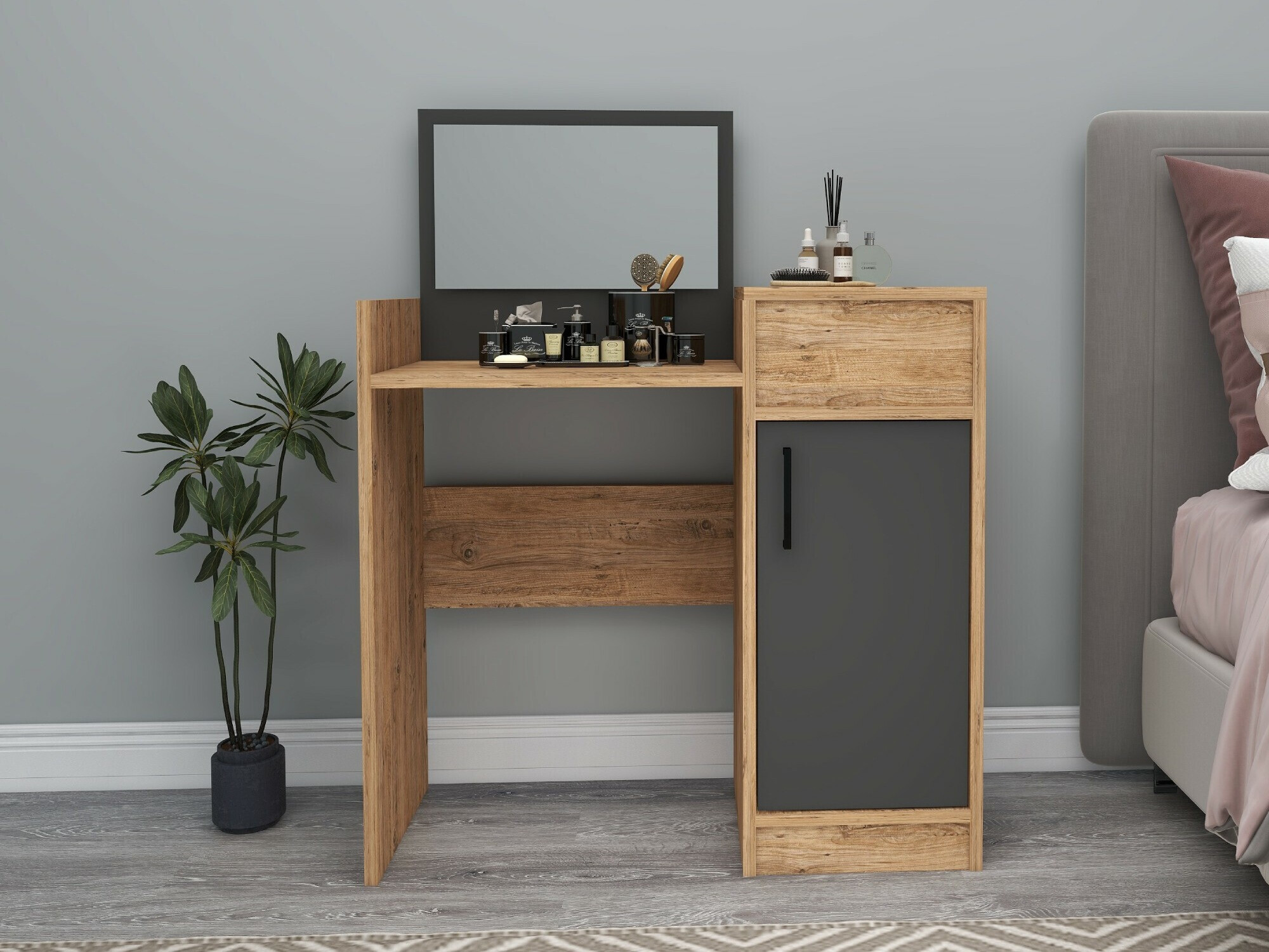 Tocador Kailua 2161 (Antracita + Pino)