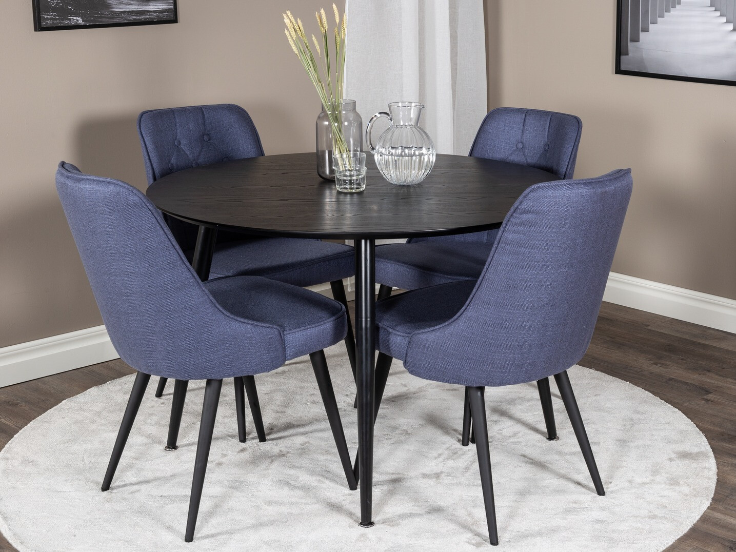 Conjunto de mesas y sillas para comedor Dallas 1879