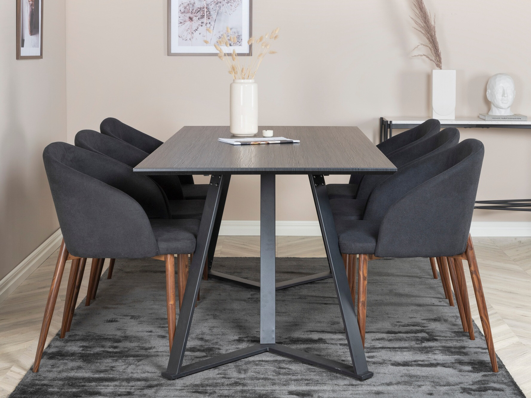 Conjunto de mesas y sillas para comedor Dallas 1963