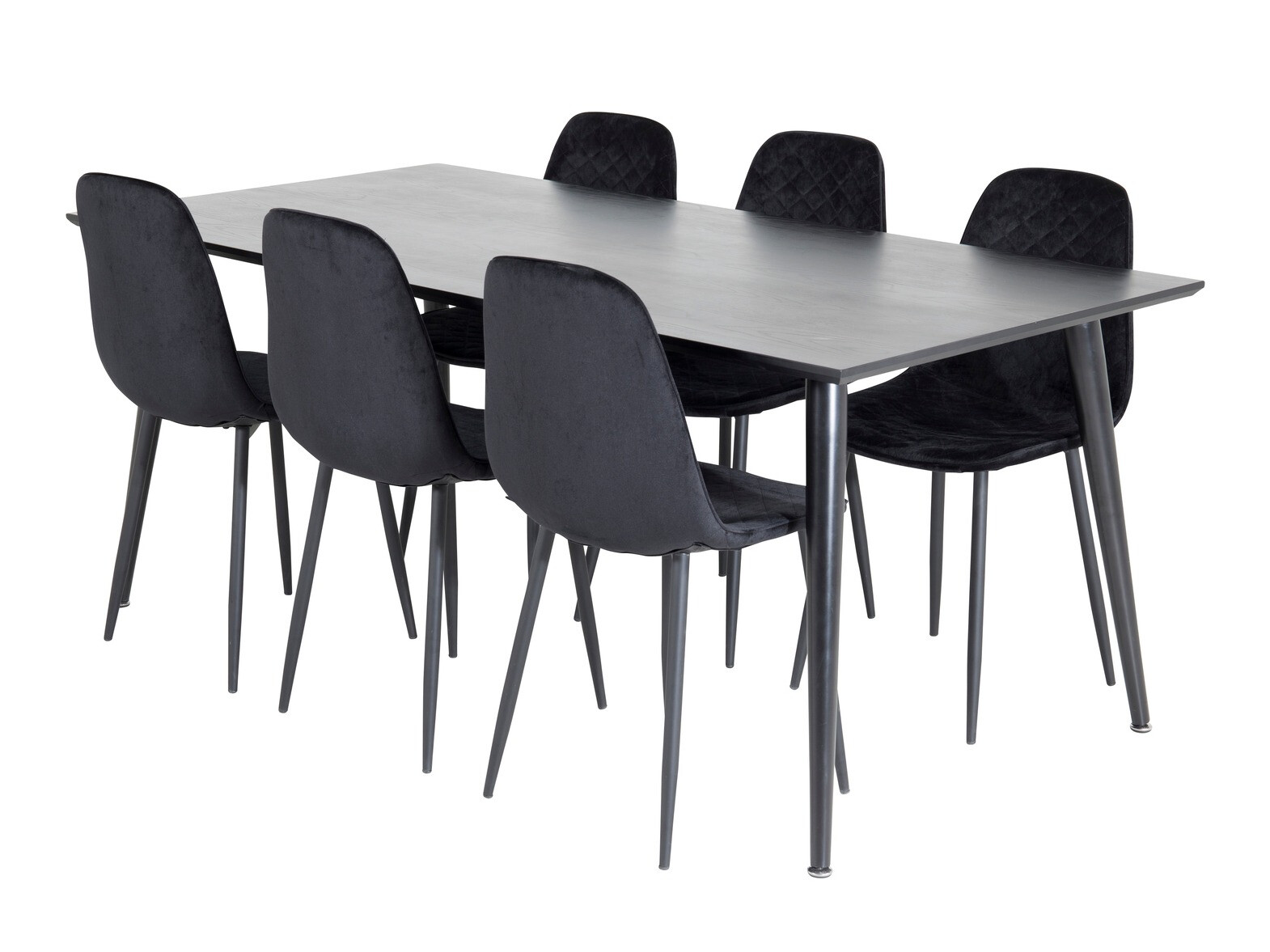 Conjunto de mesas y sillas para comedor Dallas 2596 (Negro)