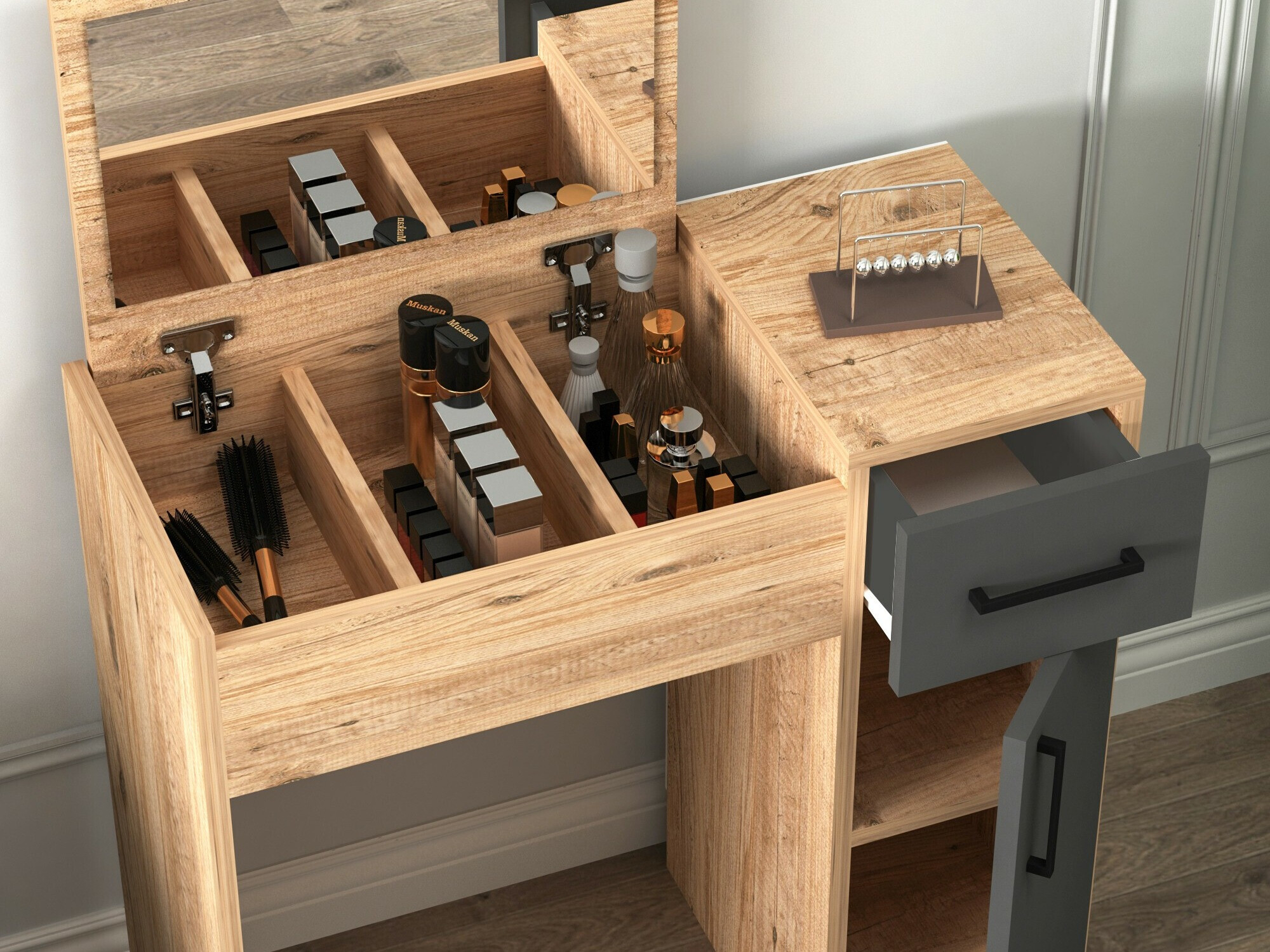 Tocador Kailua 2162 (Antracita + Pino)