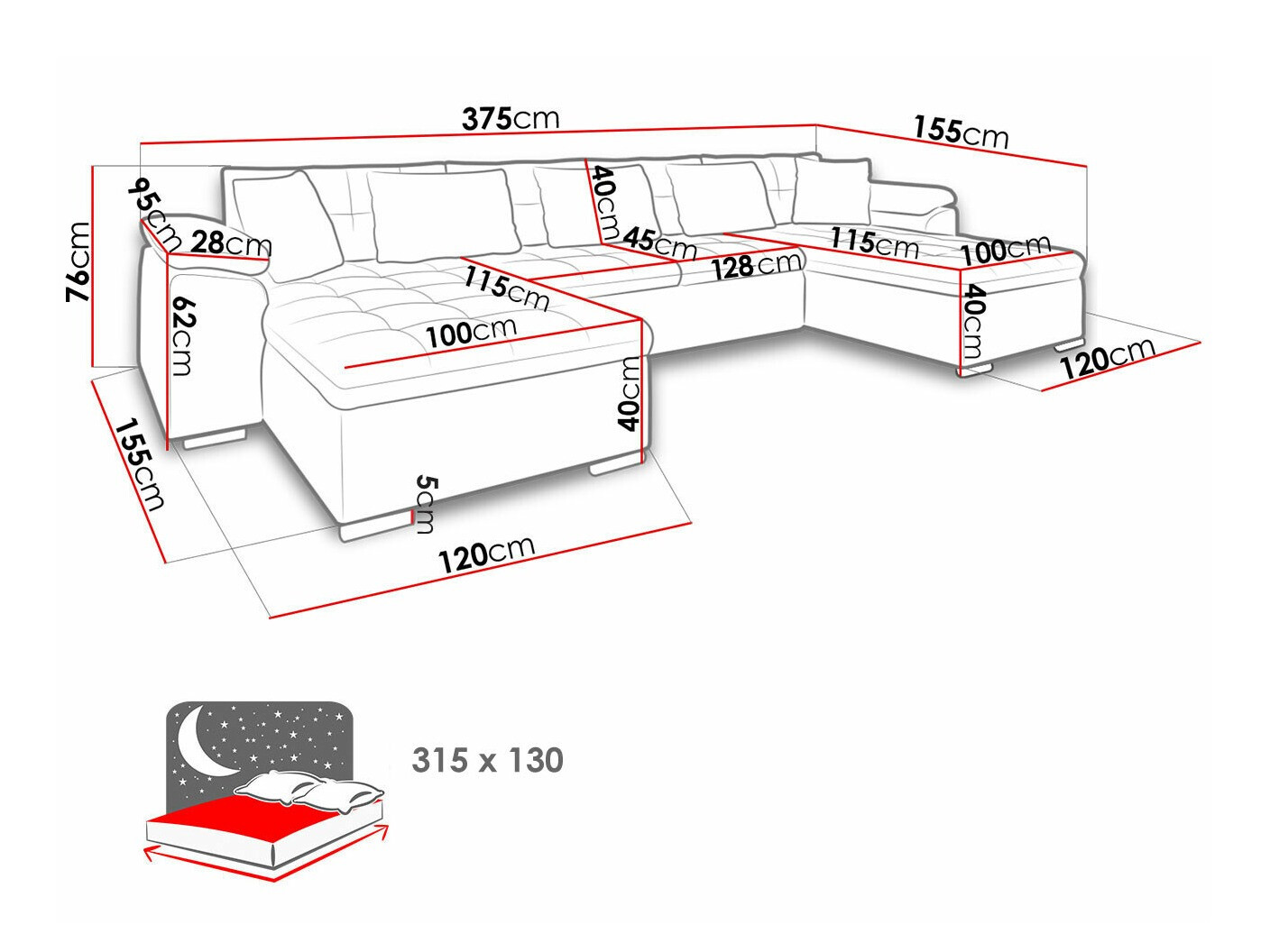 Sofá rinconero Comfivo 182 (Abriamo 03)