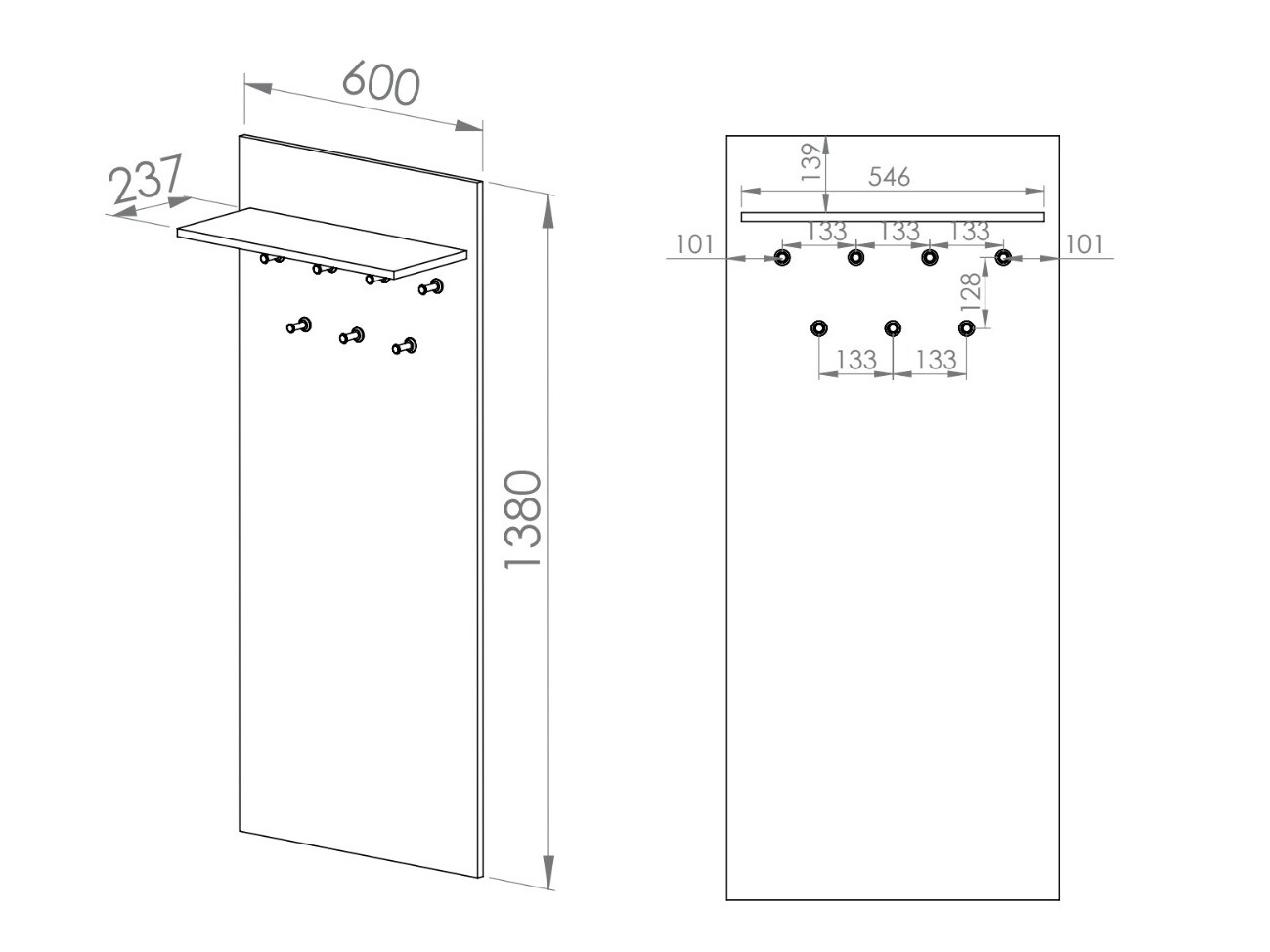 Perchero Revcire 105