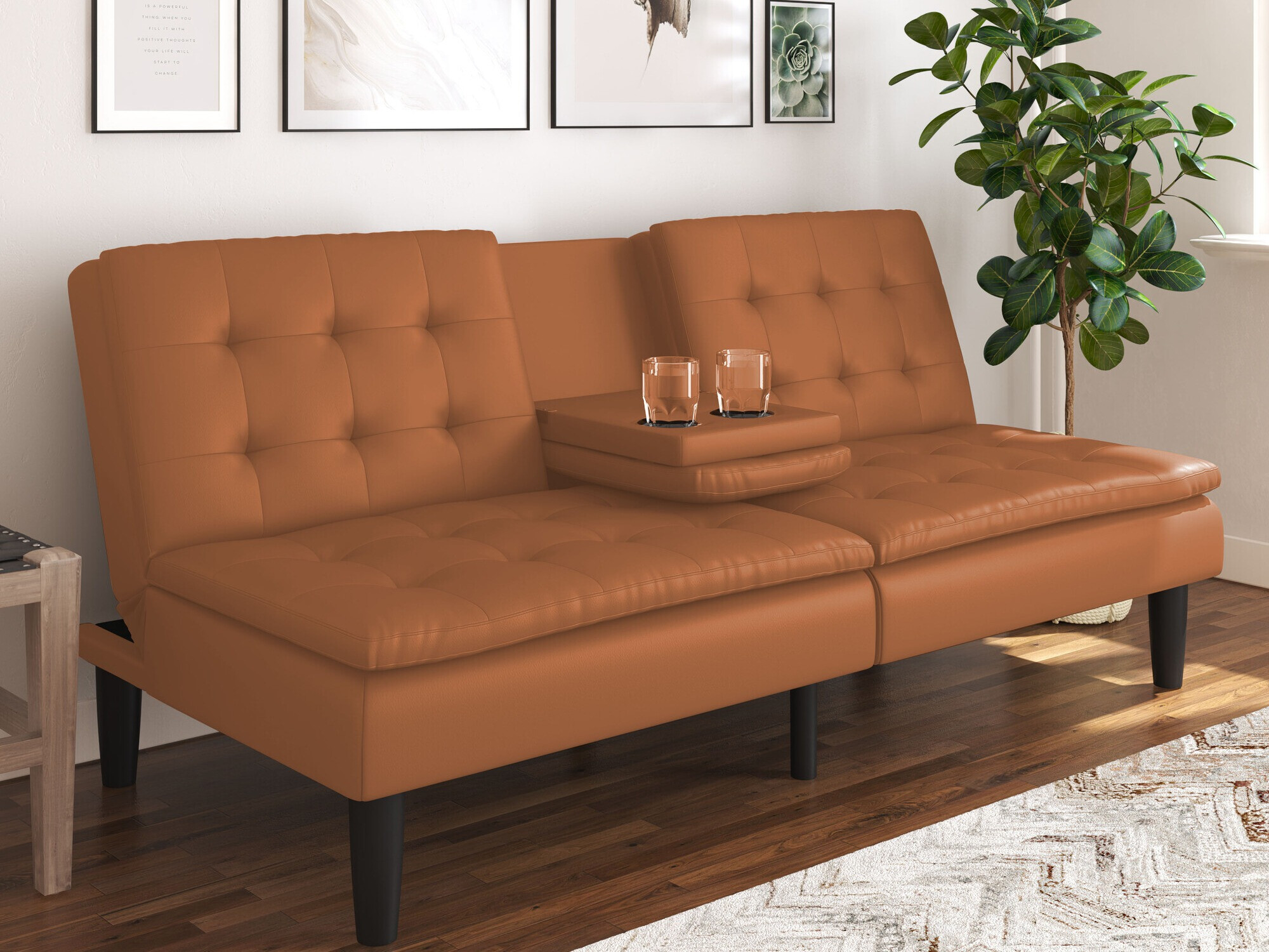 Sofá cama Tulsa 642 (Marrón)