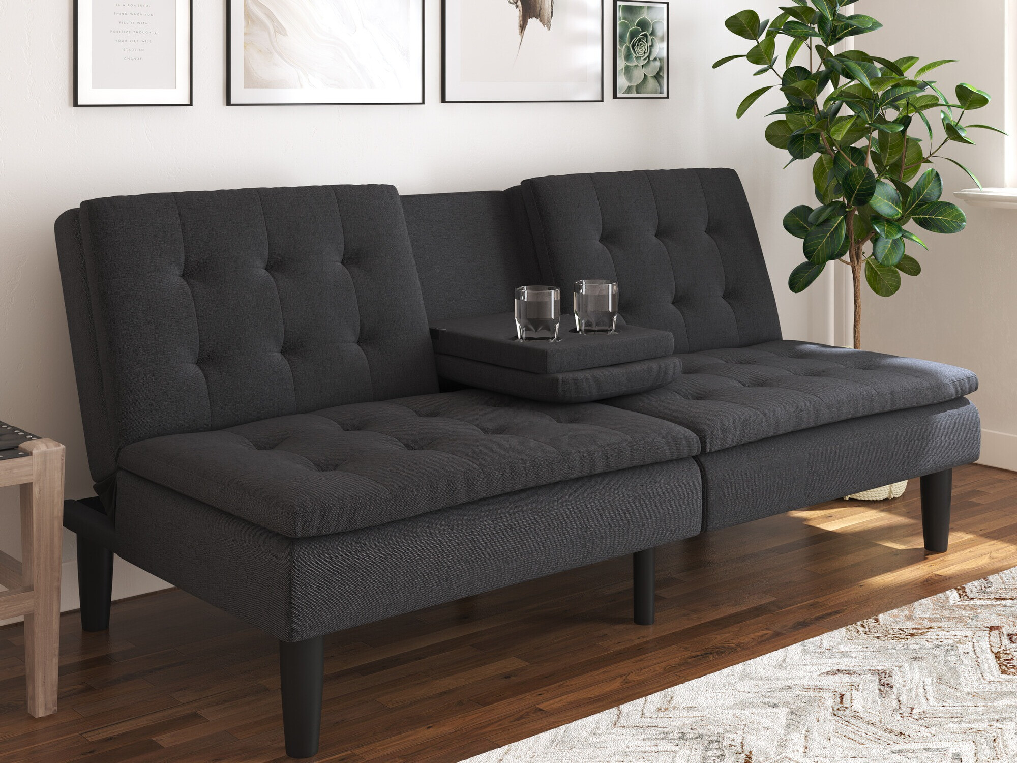 Sofá cama Tulsa 682 (Antracita)