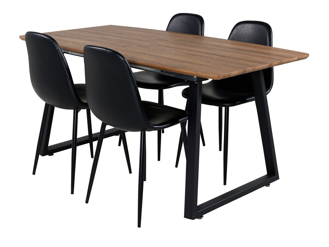 Conjunto de mesas y sillas para comedor Dallas 330 (Negro)