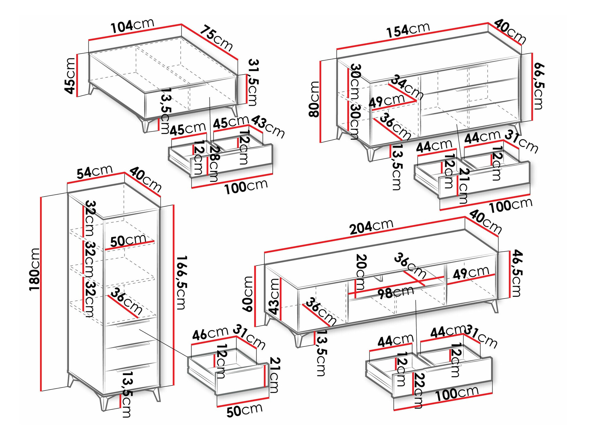 Conjunto de salón Comfivo Citrus