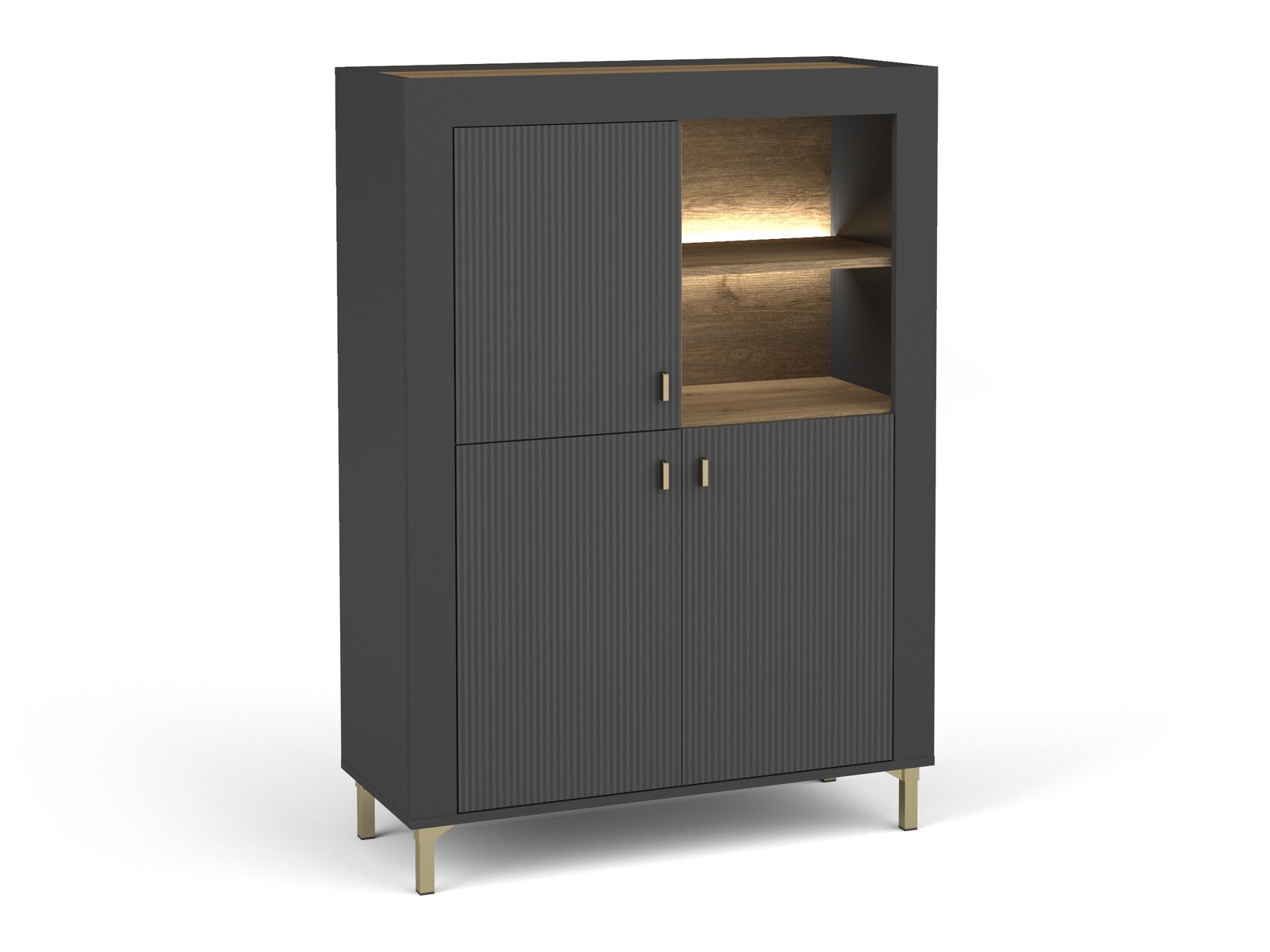 Estantería Mormavu 105 (Negro mate)