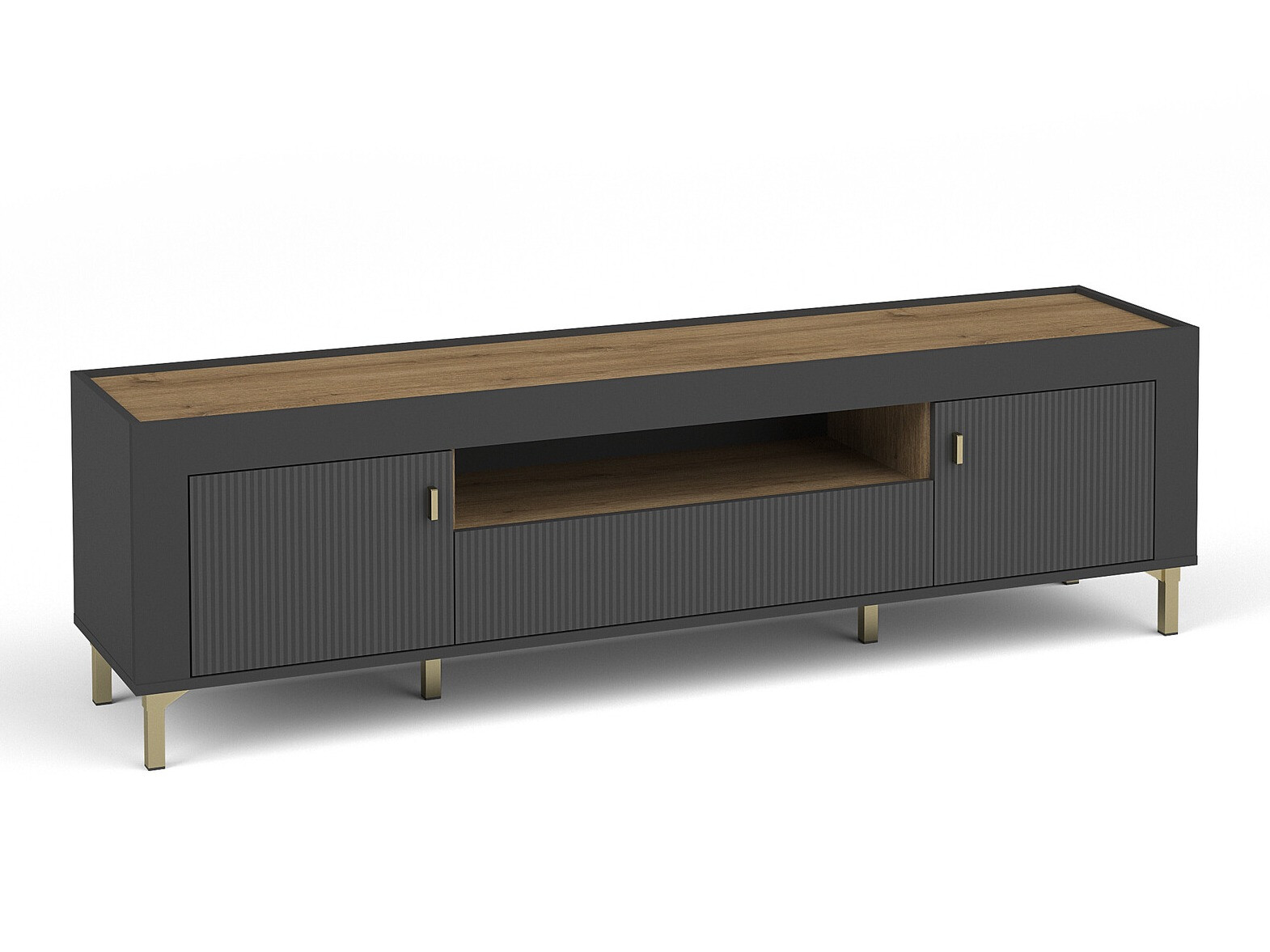 Mueble TV Mormavu 106 (Negro mate)