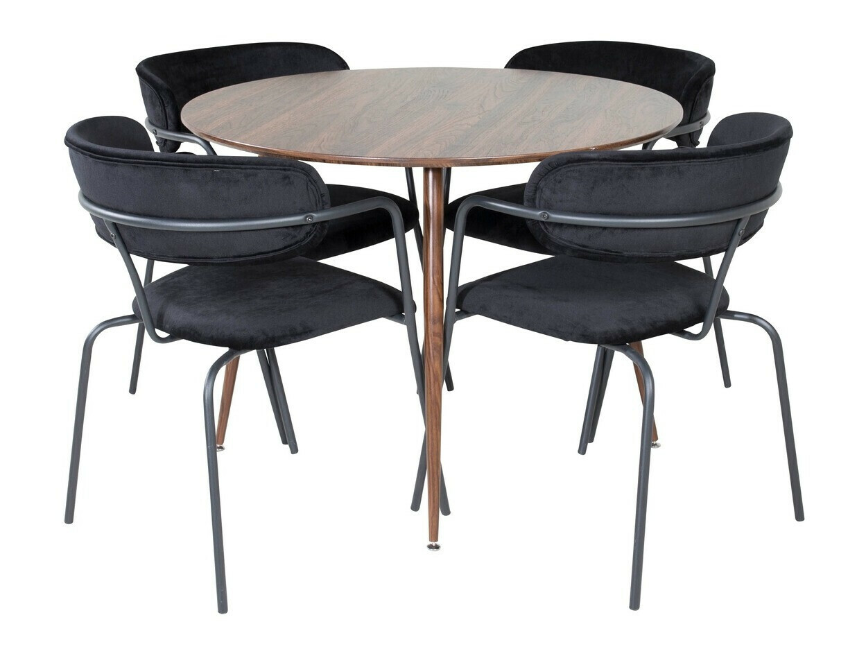 Conjunto de mesas y sillas para comedor Dallas 285 (Nuez)
