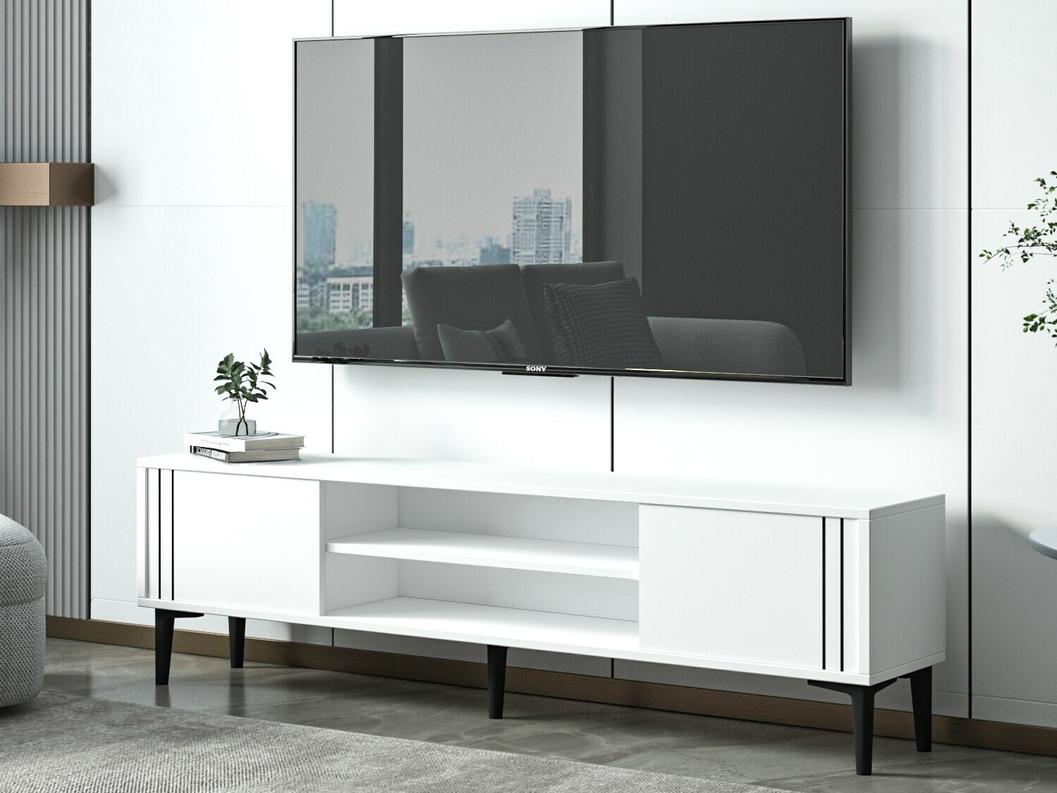 Mueble TV Kailua 2209 (Blanco)