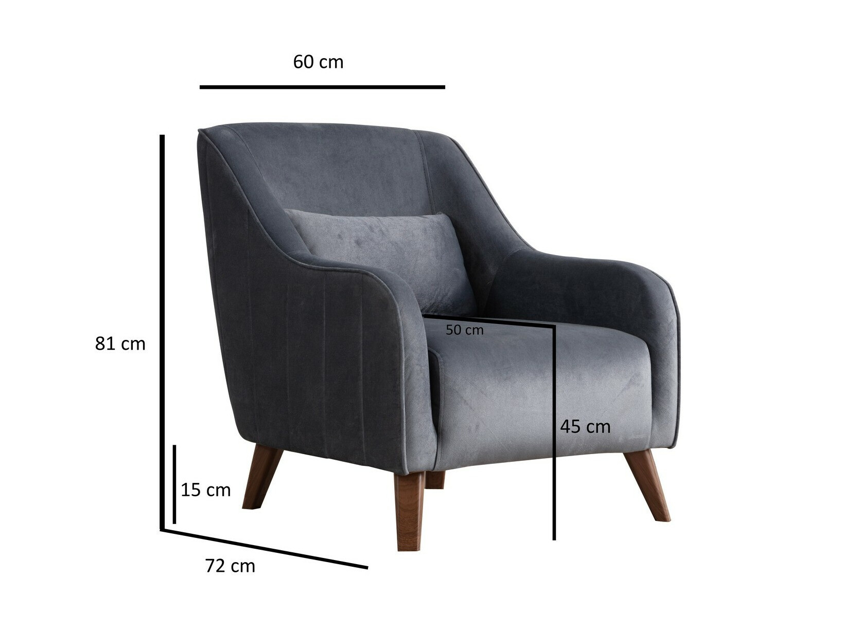 Sillón Altadena 591 (Gris oscuro)