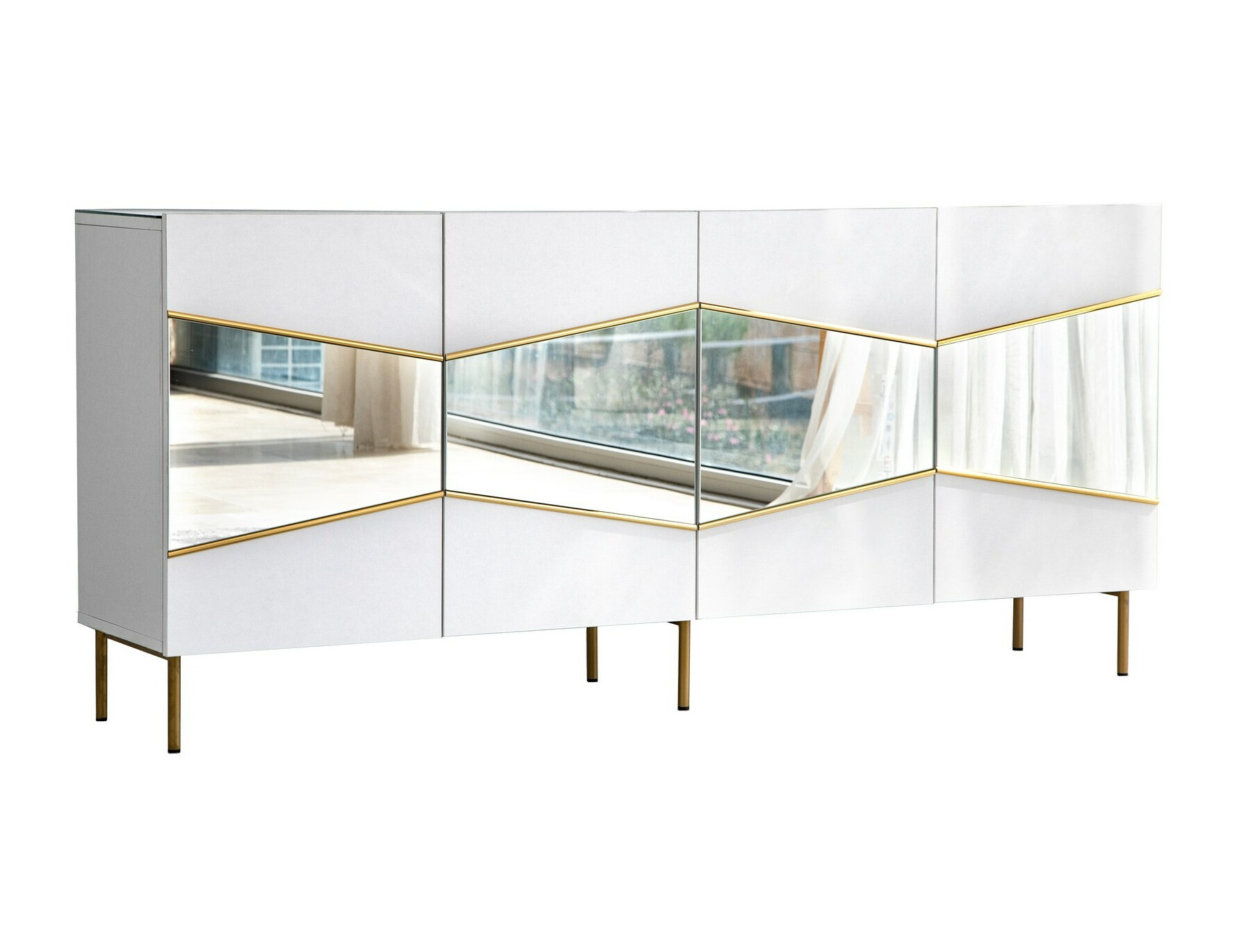 Aparador Kailua 2210 (Blanco + Dorado)