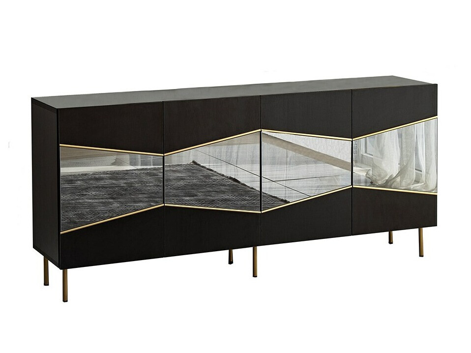 Aparador Kailua 2210 (Negro + Dorado)