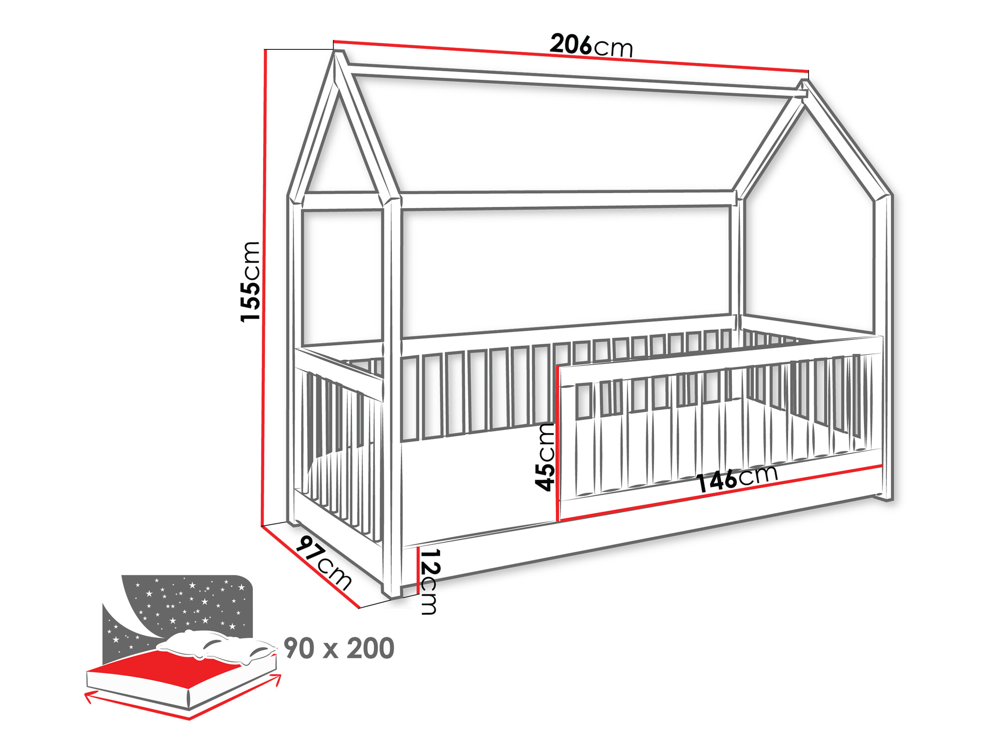 Cama Henderson 168 (Haya)