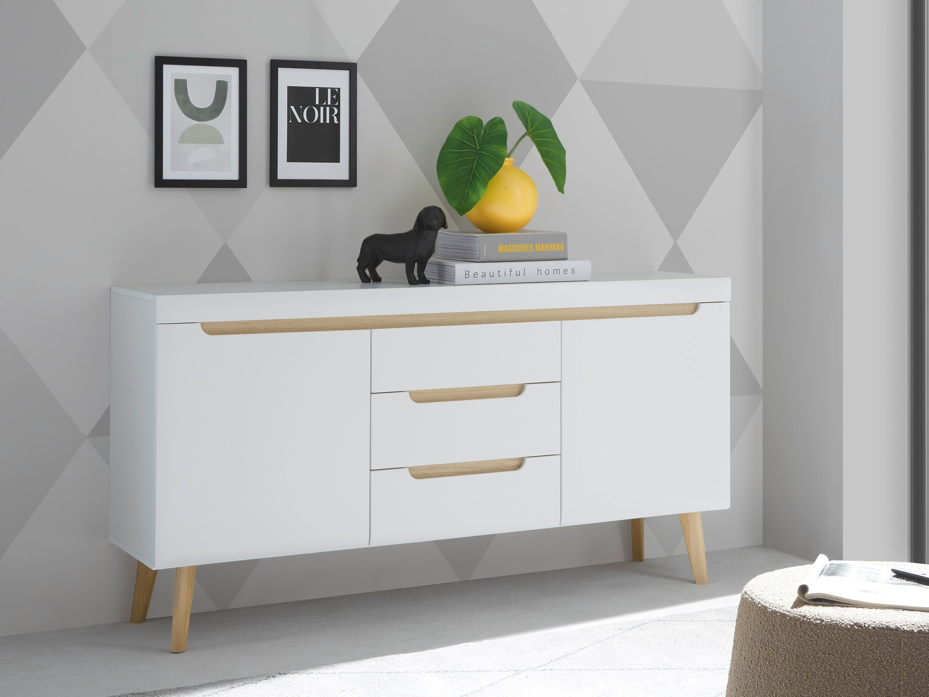 Cómoda Vircava 105 (Blanco)