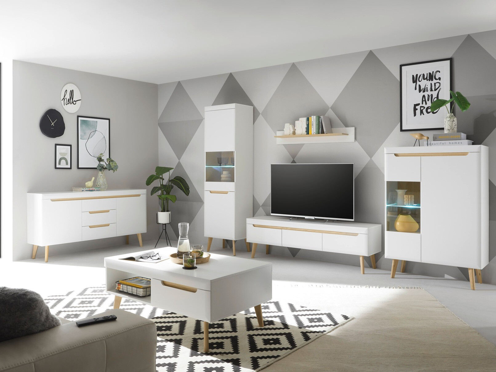 Cómoda Vircava 105 (Blanco)