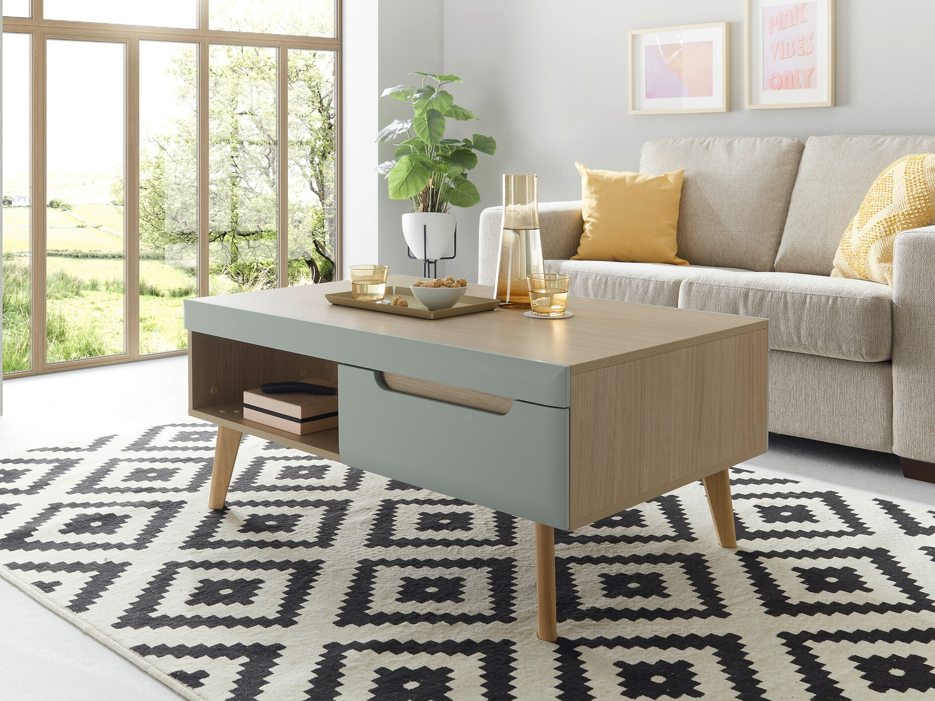 Mesa de centro Vircava 107 (Verde claro)