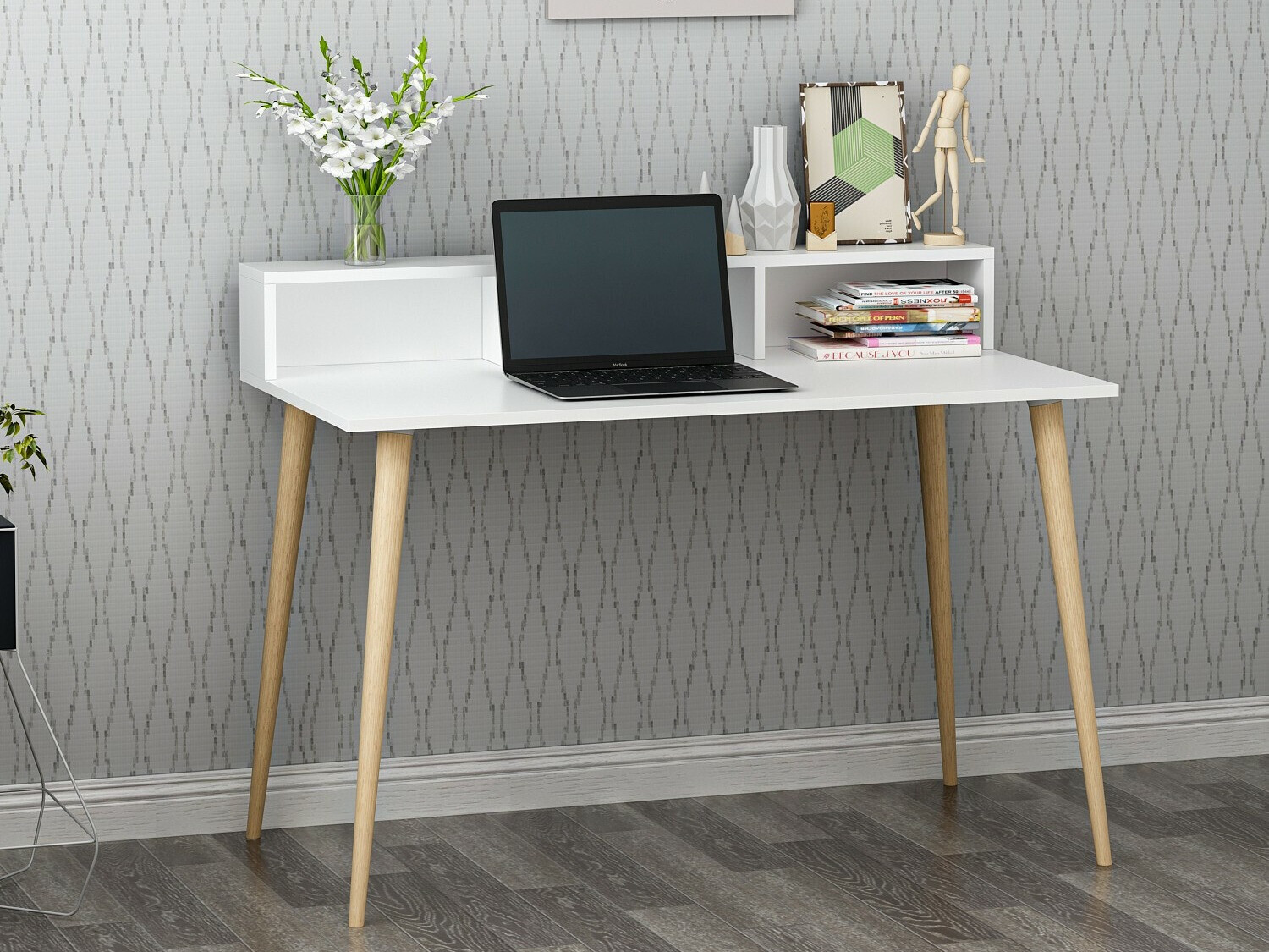 Mesa de oficina Kailua 2218 (Blanco)