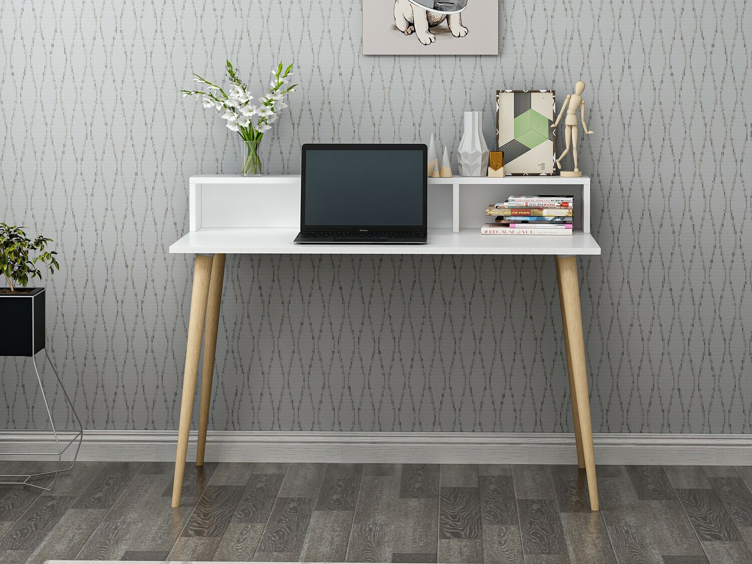 Mesa de oficina Kailua 2218 (Blanco)