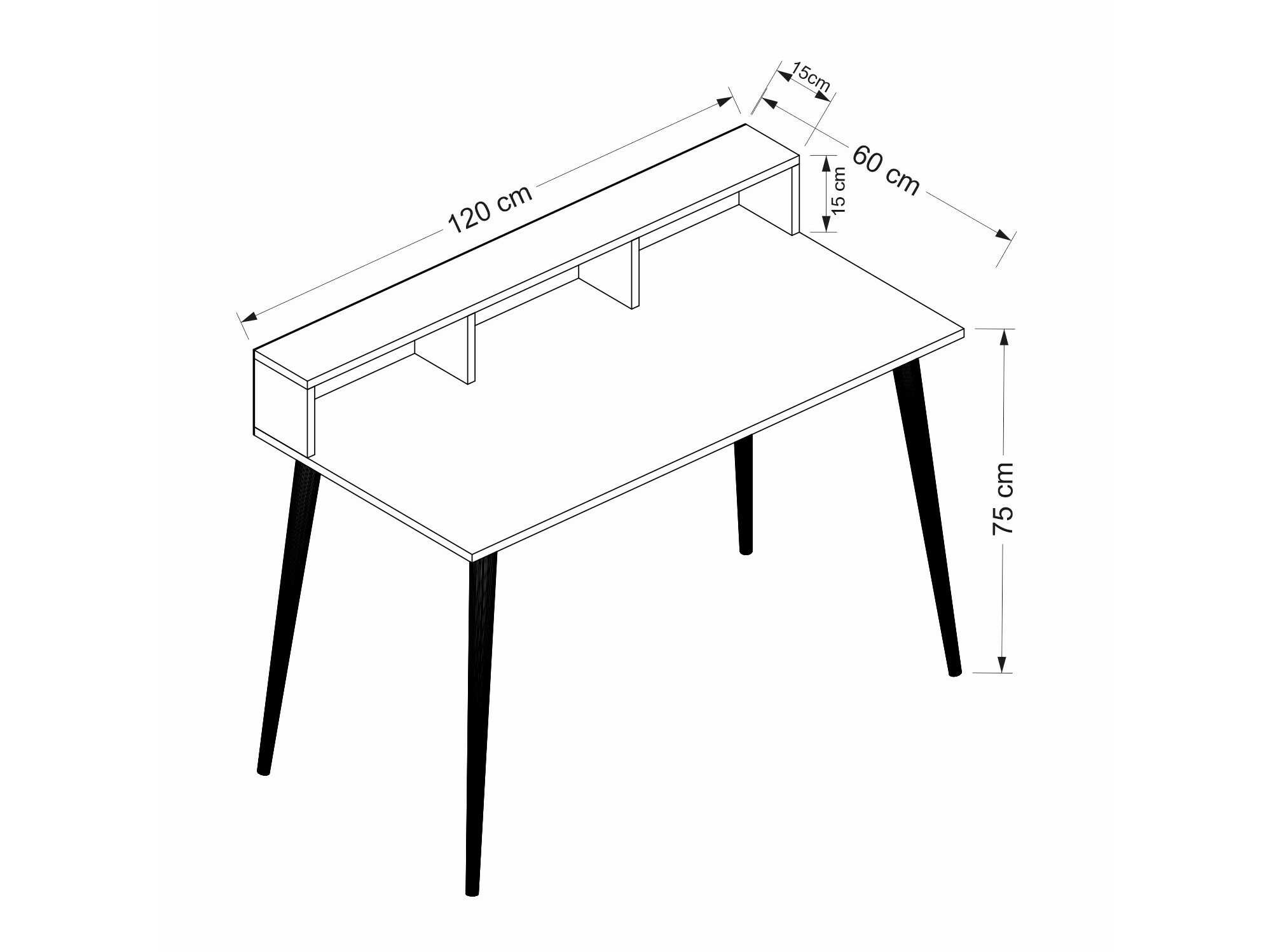 Mesa de oficina Kailua 2218 (Blanco)