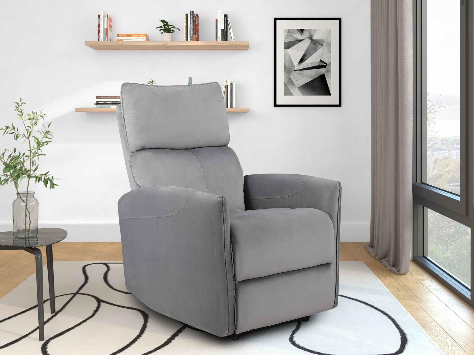 Sillón reclinable Denton 1339 (Gris)