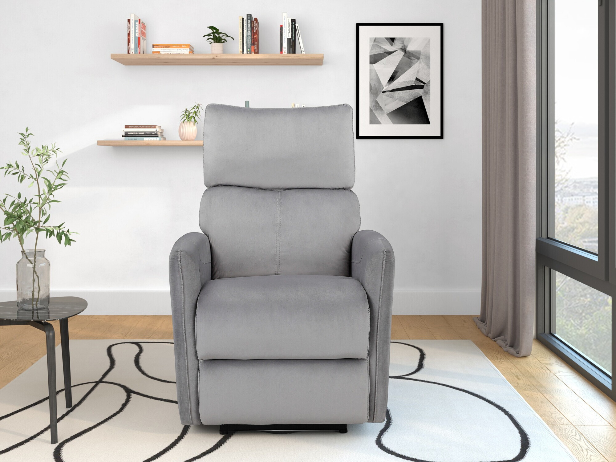 Sillón reclinable Denton 1339 (Gris)